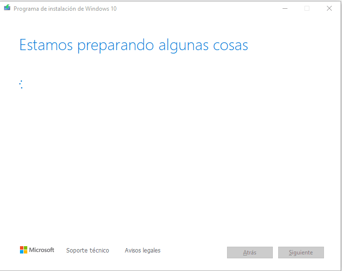 Descargando Windows 10