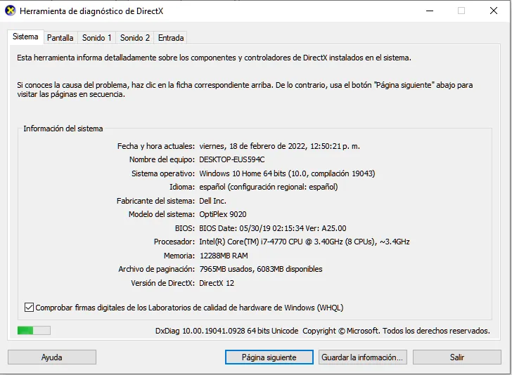 Saber qué modelo de computadora tengo