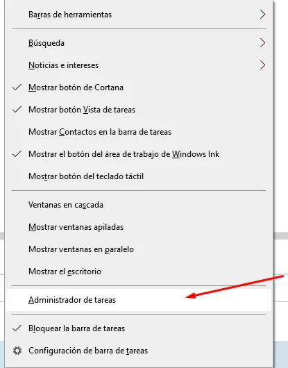 Abrir Barra de Tareas para Saber qué tipo de Disco Duro Tienes