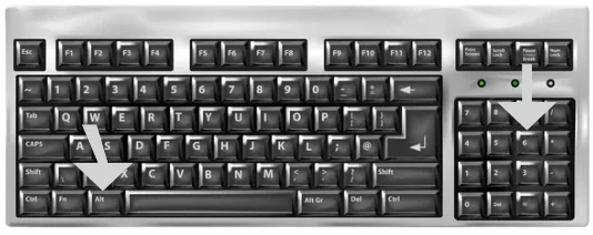 Escribir signo de interrogación con el teclado